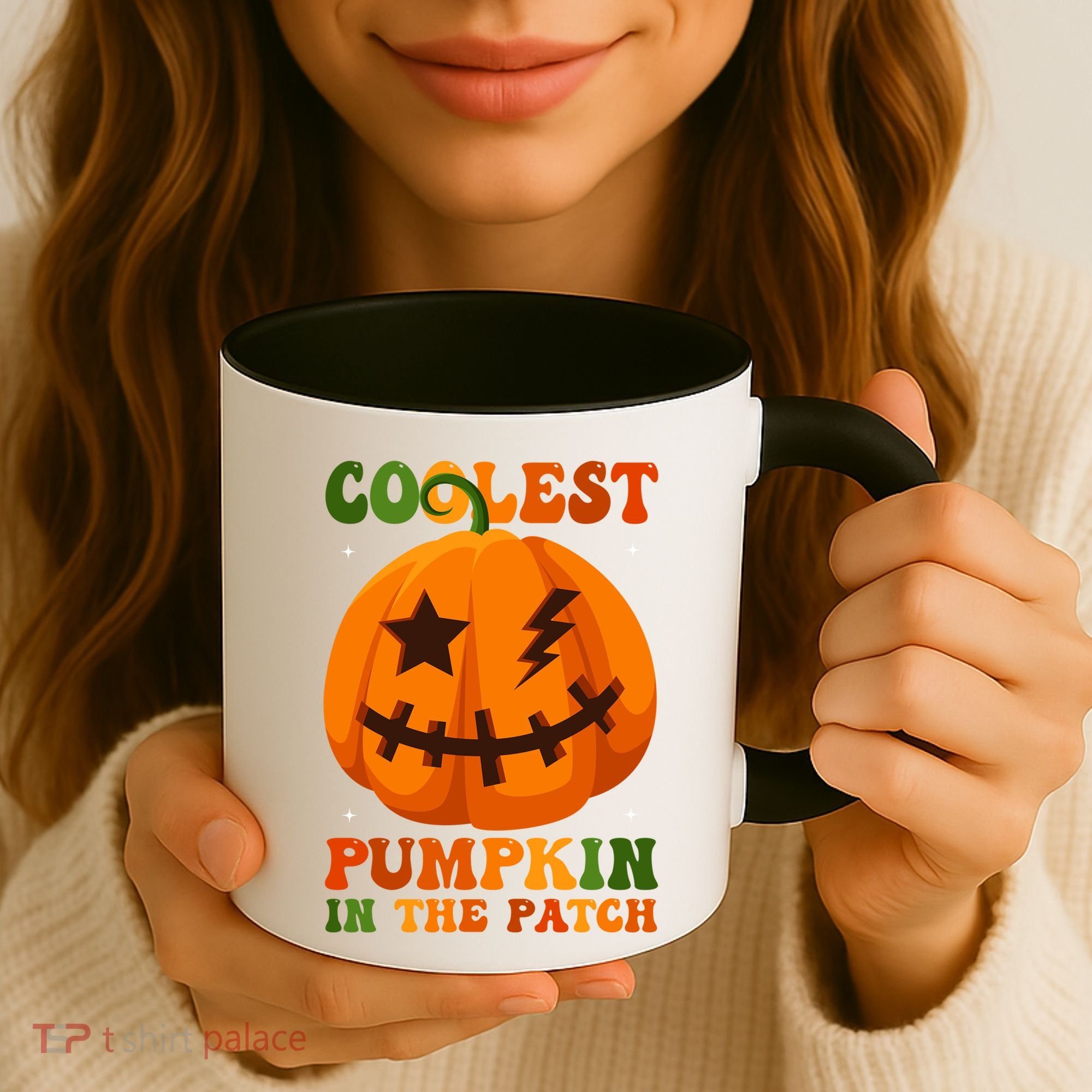 Coolest Pumpkin In The Patch Groovy Happy Halloween Cool Gift Coffee Mug