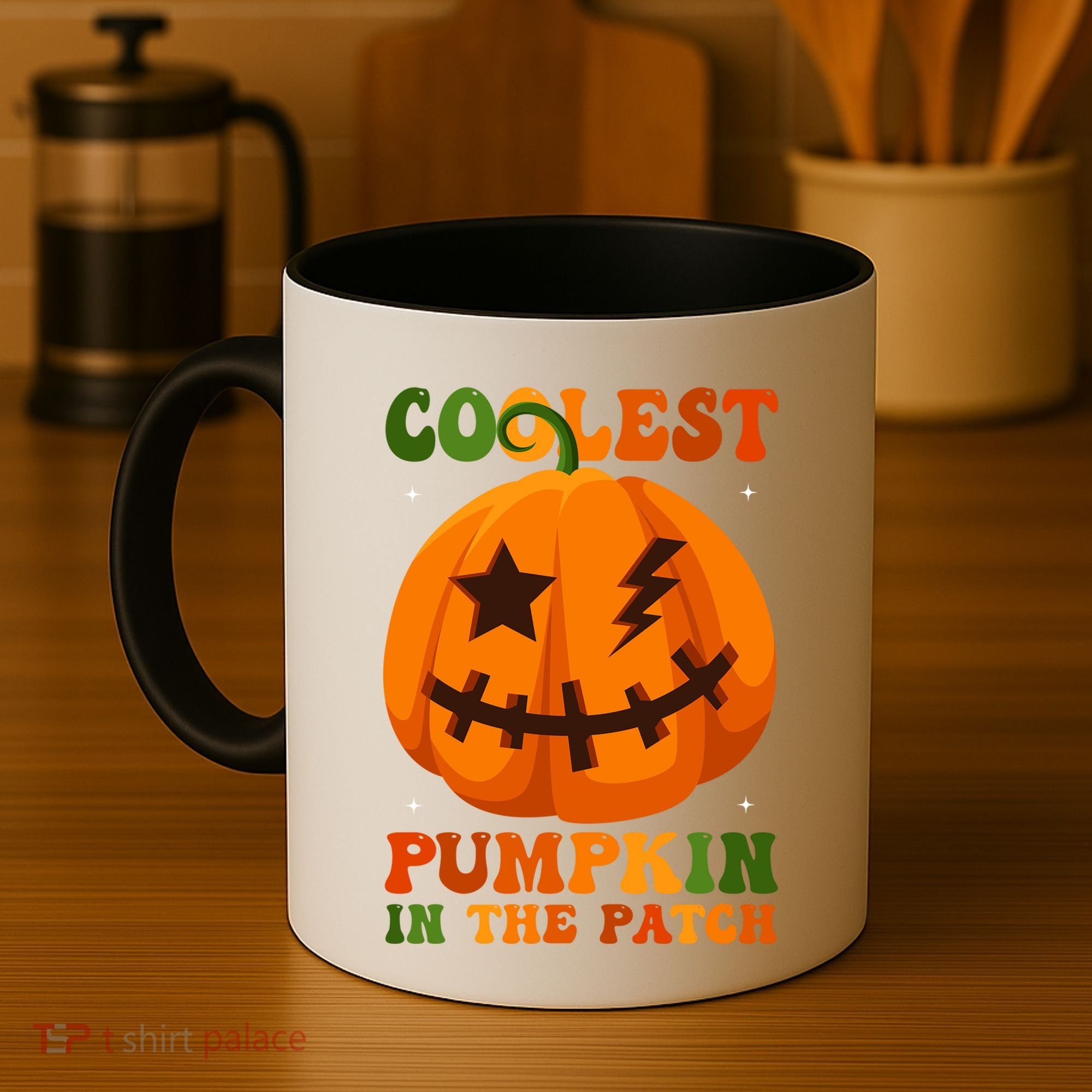 Coolest Pumpkin In The Patch Groovy Happy Halloween Cool Gift Coffee Mug