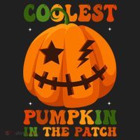 Coolest Pumpkin In The Patch Groovy Happy Halloween Cool Gift Hat thumb 2