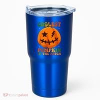 Coolest Pumpkin In The Patch Groovy Happy Halloween Cool Gift Tumbler thumb 0