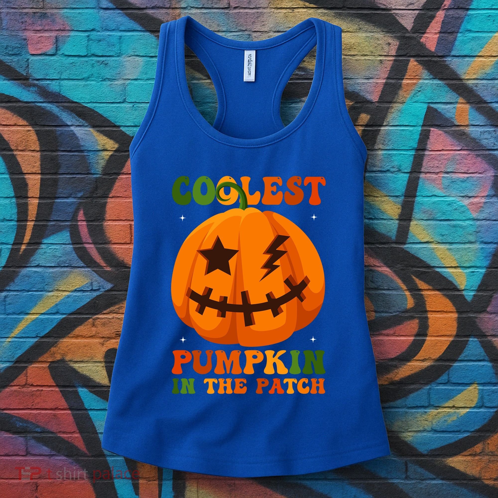 Coolest Pumpkin In The Patch Groovy Happy Halloween Cool Gift Women's Tank Top