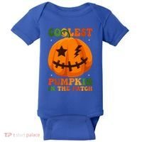 Coolest Pumpkin In The Patch Groovy Happy Halloween Cool Gift Baby Bodysuit thumb 0