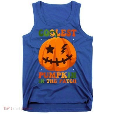 Coolest Pumpkin In The Patch Groovy Happy Halloween Cool Gift Tank Top