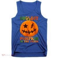 Coolest Pumpkin In The Patch Groovy Happy Halloween Cool Gift Tank Top thumb 0