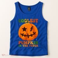 Coolest Pumpkin In The Patch Groovy Happy Halloween Cool Gift Tank Top thumb 2
