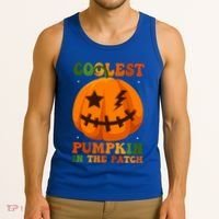 Coolest Pumpkin In The Patch Groovy Happy Halloween Cool Gift Tank Top thumb 3