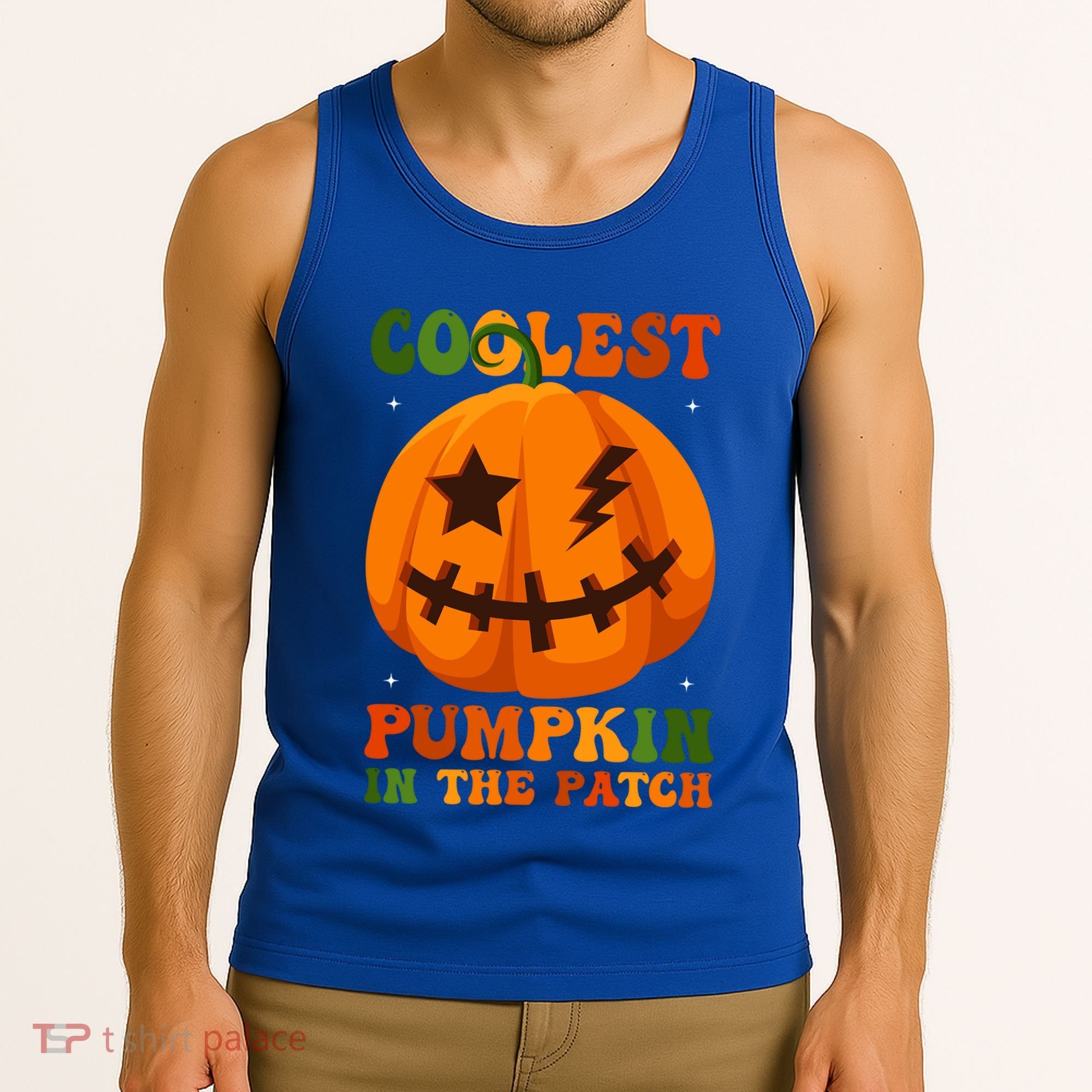 Coolest Pumpkin In The Patch Groovy Happy Halloween Cool Gift Tank Top