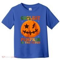 Coolest Pumpkin In The Patch Groovy Happy Halloween Cool Gift Toddler T-Shirt thumb 0
