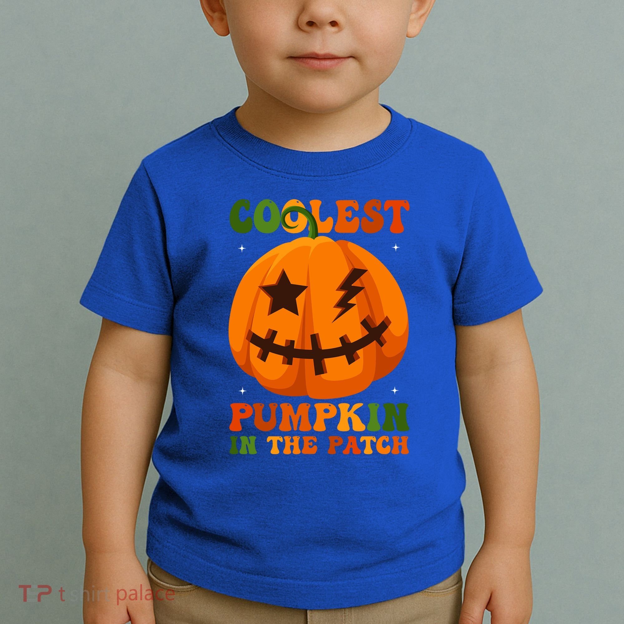 Coolest Pumpkin In The Patch Groovy Happy Halloween Cool Gift Toddler T-Shirt