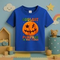 Coolest Pumpkin In The Patch Groovy Happy Halloween Cool Gift Toddler T-Shirt thumb 3