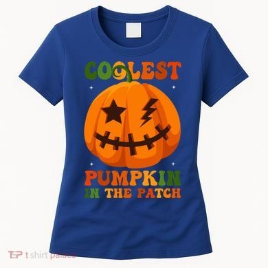 Coolest Pumpkin In The Patch Groovy Happy Halloween Cool Gift Women's T-Shirt