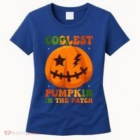 Coolest Pumpkin In The Patch Groovy Happy Halloween Cool Gift Women's T-Shirt thumb 0