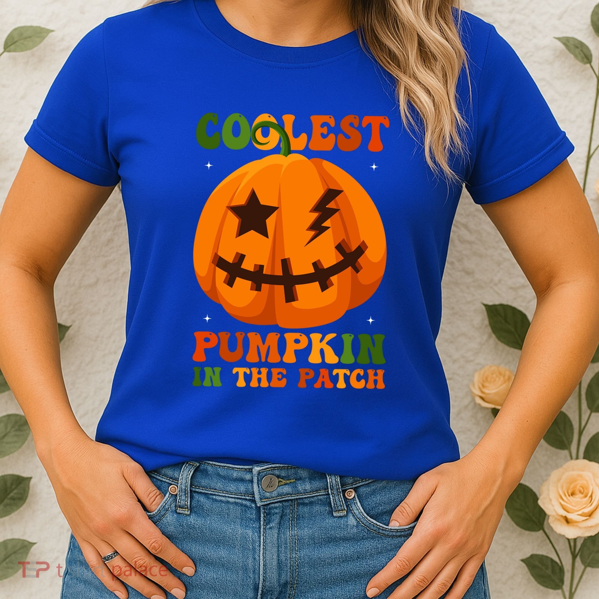 Coolest Pumpkin In The Patch Groovy Happy Halloween Cool Gift Women's T-Shirt