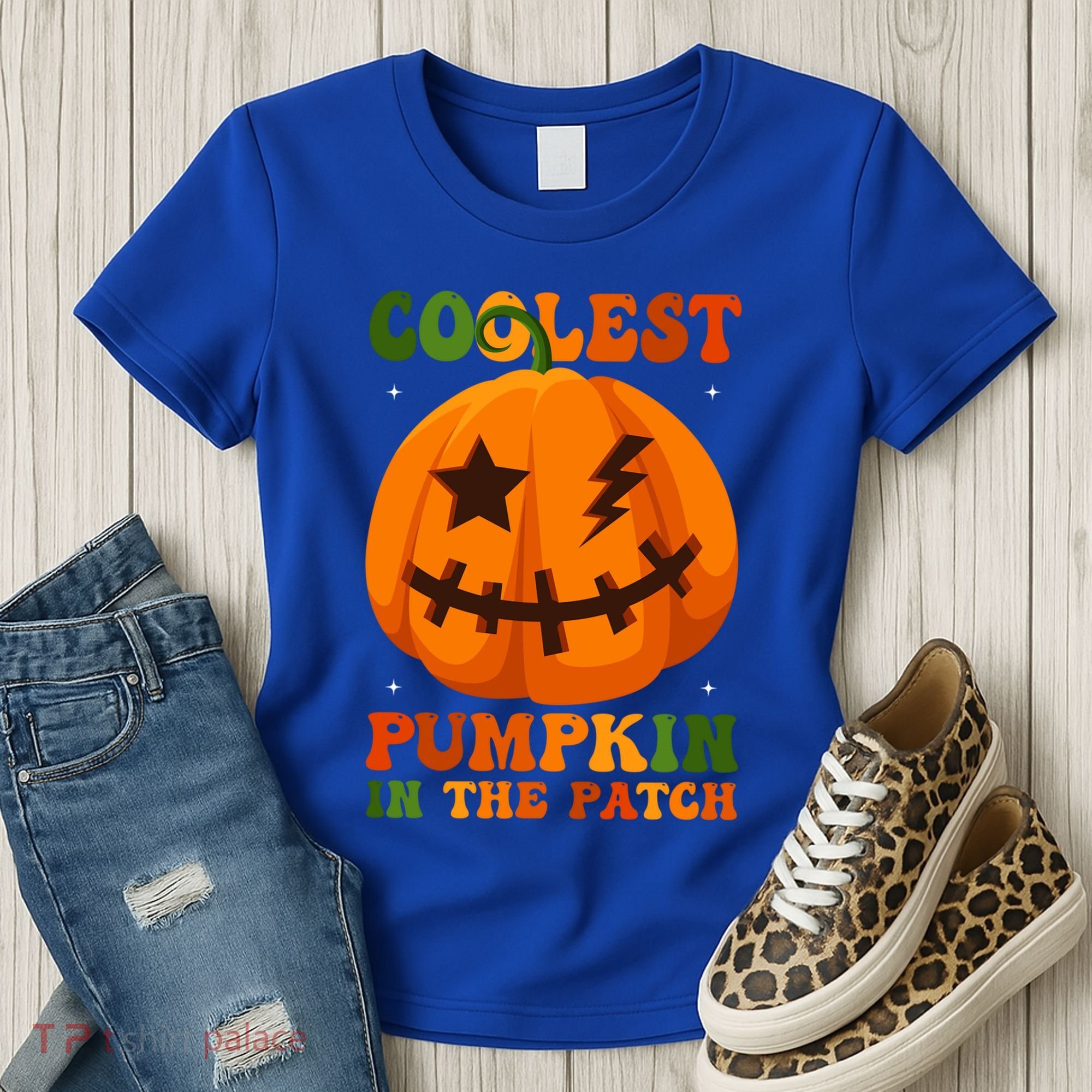 Coolest Pumpkin In The Patch Groovy Happy Halloween Cool Gift Women's T-Shirt