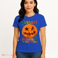 Coolest Pumpkin In The Patch Groovy Happy Halloween Cool Gift Women's T-Shirt thumb 4