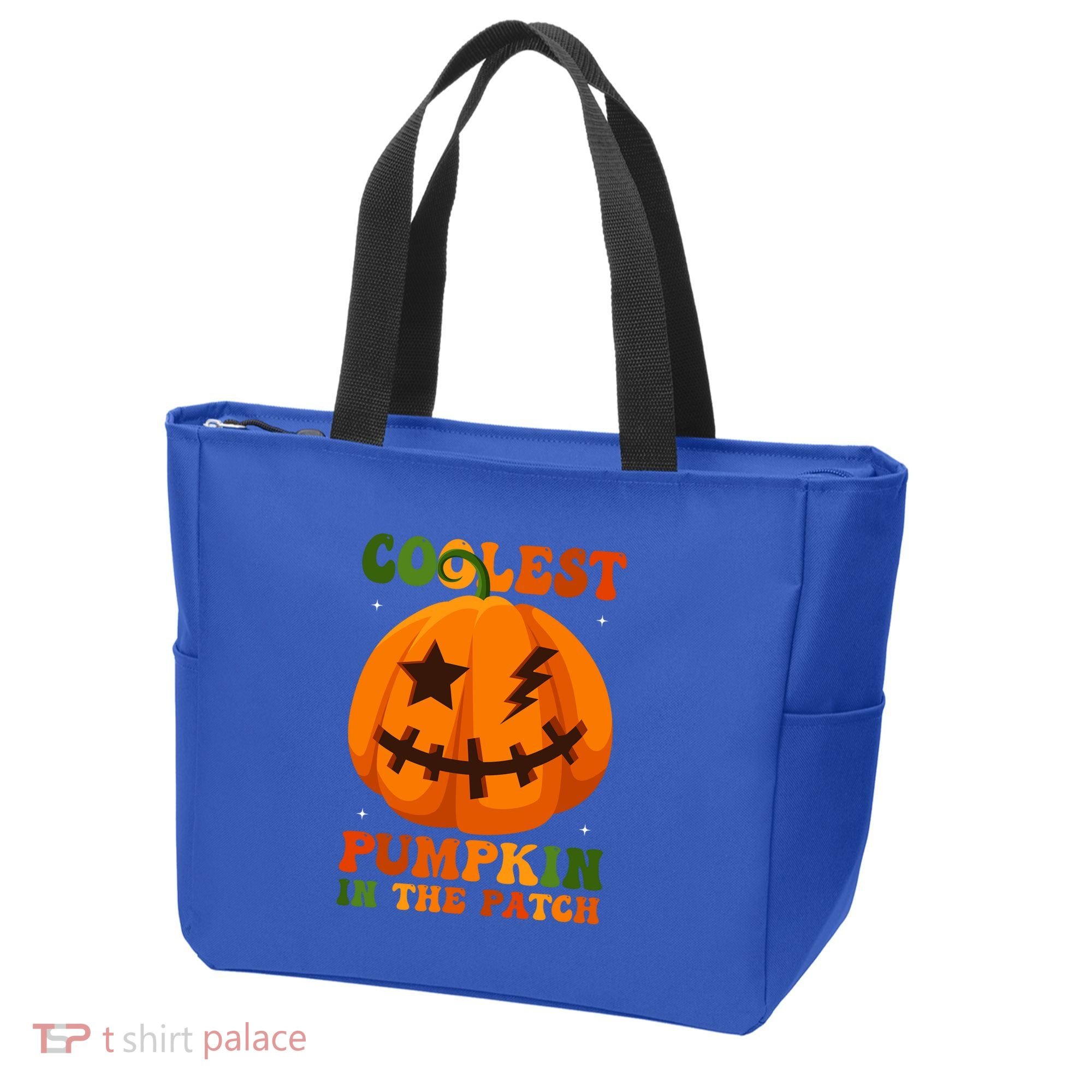 Coolest Pumpkin In The Patch Groovy Happy Halloween Cool Gift Tote Bag