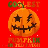 Coolest Pumpkin In The Patch Groovy Happy Halloween Cool Gift Santa Hat thumb 1