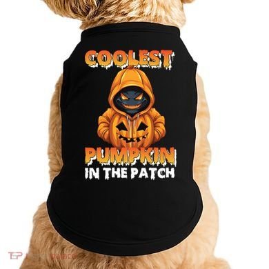 Coolest Pumpkin In The Patch Halloween Kids Design Doggie Tank