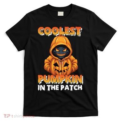 Coolest Pumpkin In The Patch Halloween Kids Design T-Shirt