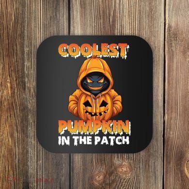 Coolest Pumpkin In The Patch Halloween Kids Design Coaster