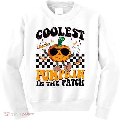 Coolest Pumpkin In The Patch Kids Sweatshirt