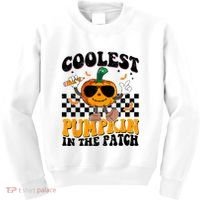 Coolest Pumpkin In The Patch Kids Sweatshirt thumb 0