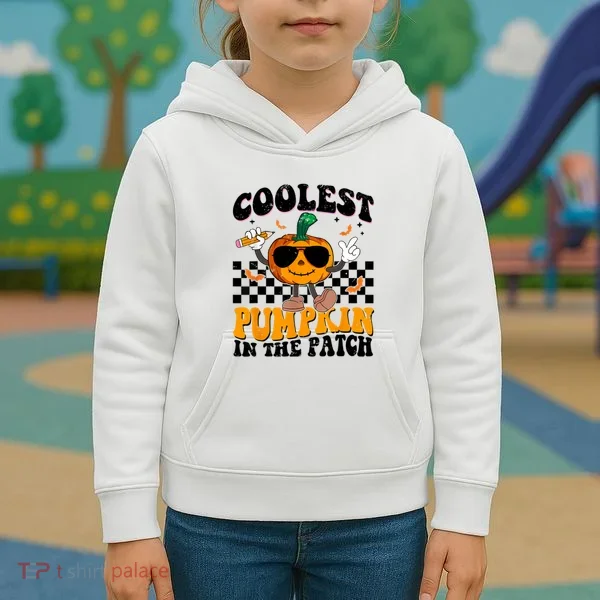 Coolest Pumpkin In The Patch Kids Hoodie