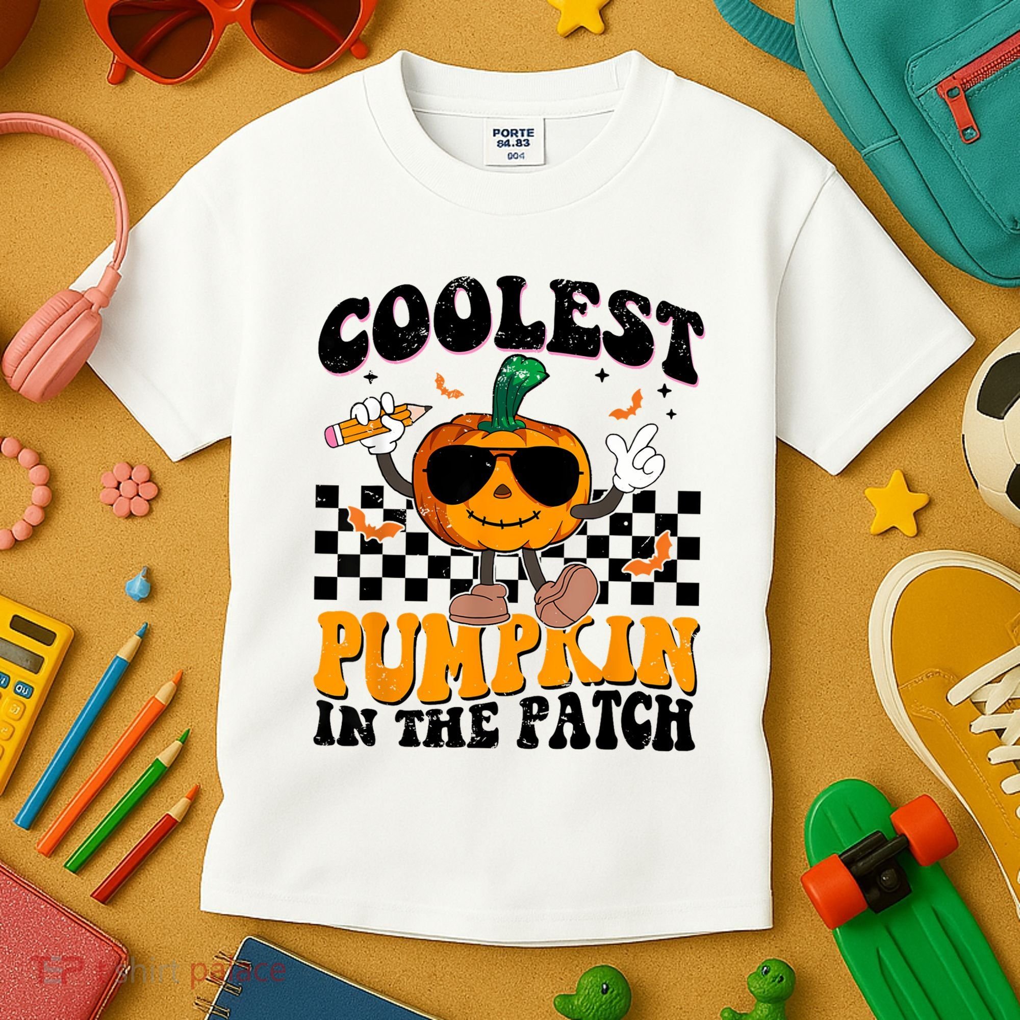 Coolest Pumpkin In The Patch Kids T-Shirt