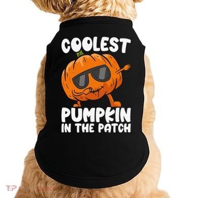 Coolest Pumpkin In The Patch Dabbing Halloween Doggie Tank