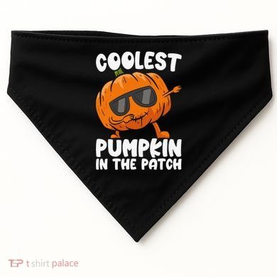 Coolest Pumpkin In The Patch Dabbing Halloween USA-Made Doggie Bandana