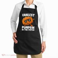 Coolest Pumpkin In The Patch Dabbing Halloween Apron thumb 2