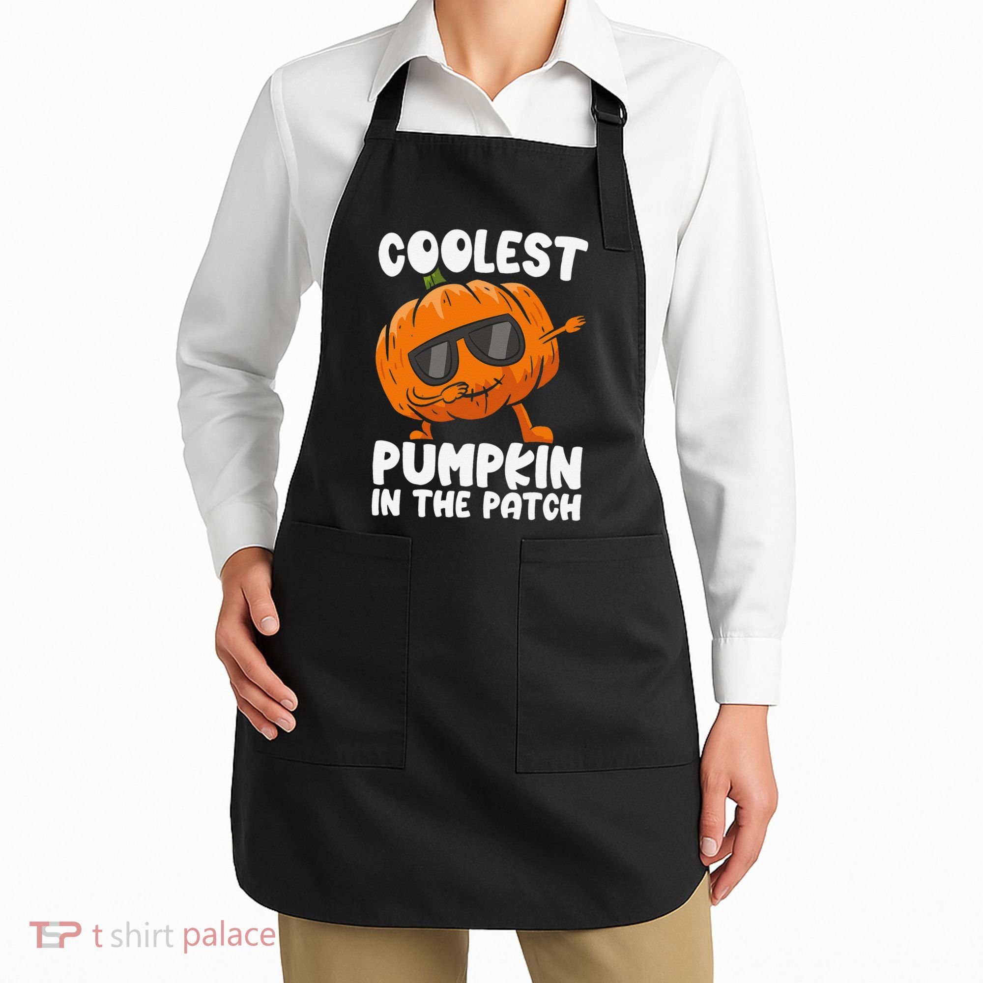 Coolest Pumpkin In The Patch Dabbing Halloween Apron