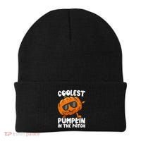 Coolest Pumpkin In The Patch Dabbing Halloween Beanie thumb 0