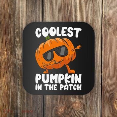 Coolest Pumpkin In The Patch Dabbing Halloween Coaster
