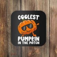 Coolest Pumpkin In The Patch Dabbing Halloween Coaster thumb 0