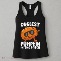 Coolest Pumpkin In The Patch Dabbing Halloween Women's Tank Top thumb 3