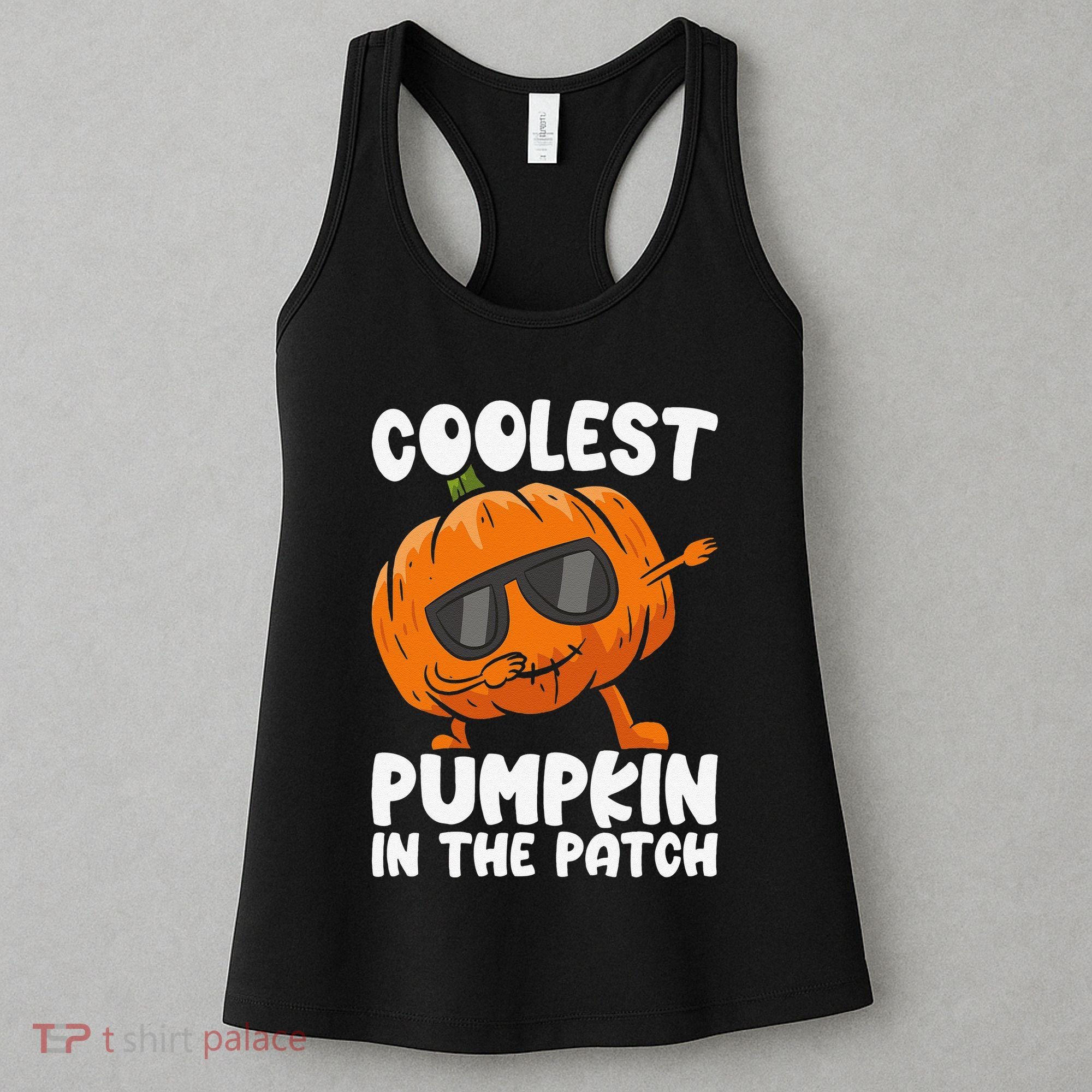 Coolest Pumpkin In The Patch Dabbing Halloween Women's Tank Top
