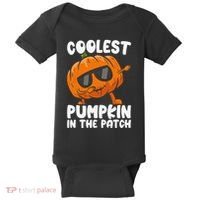 Coolest Pumpkin In The Patch Dabbing Halloween Baby Bodysuit thumb 0