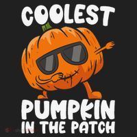 Coolest Pumpkin In The Patch Dabbing Halloween Hat thumb 2