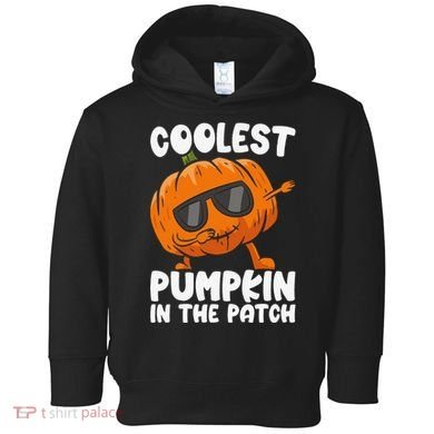 Coolest Pumpkin In The Patch Dabbing Halloween Toddler Hoodie