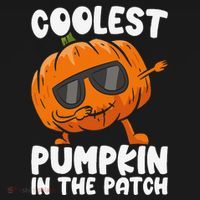 Coolest Pumpkin In The Patch Dabbing Halloween Toddler Hoodie thumb 2