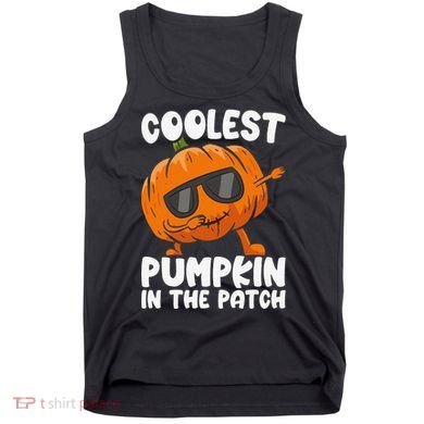 Coolest Pumpkin In The Patch Dabbing Halloween Tank Top