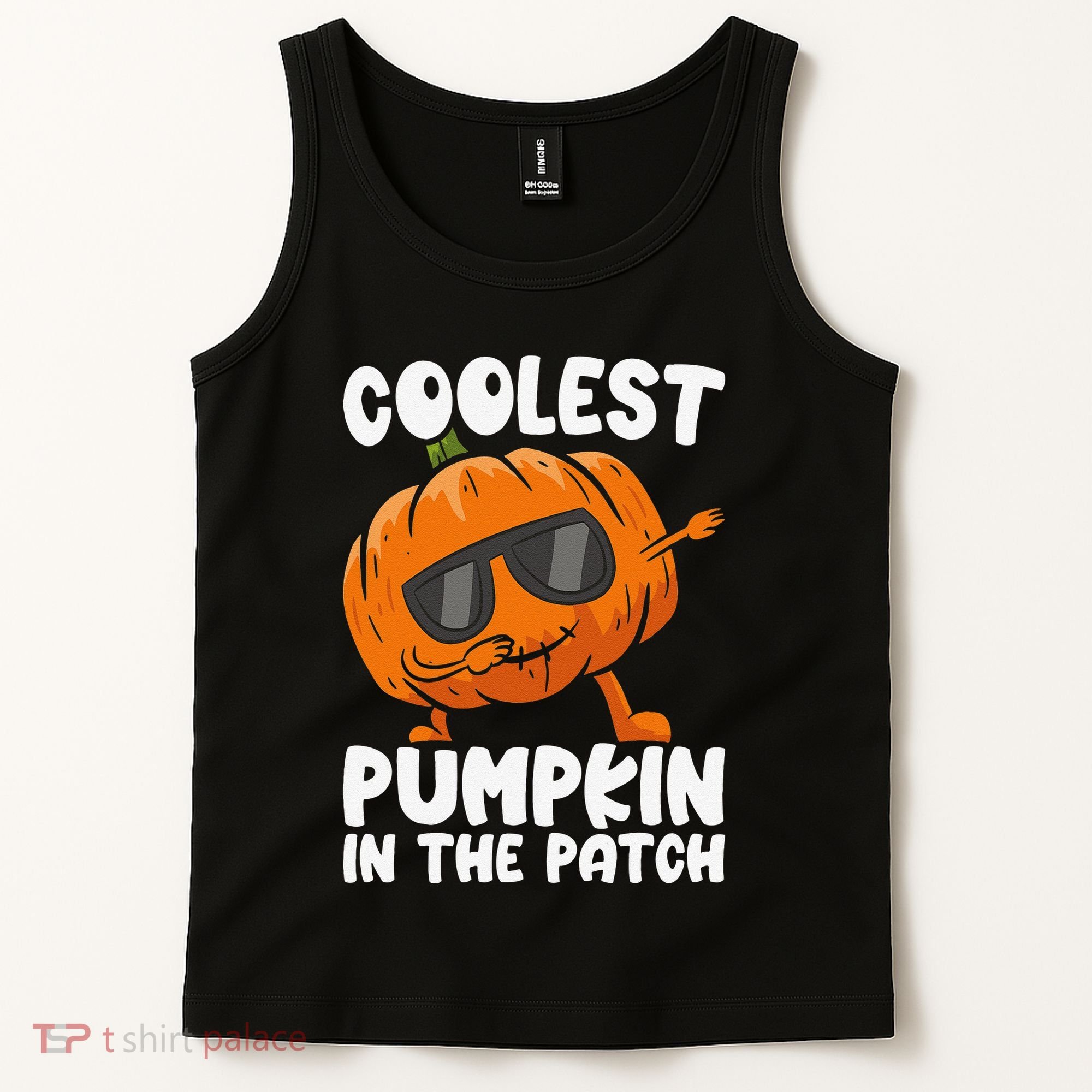 Coolest Pumpkin In The Patch Dabbing Halloween Tank Top