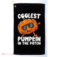 Coolest Pumpkin In The Patch Dabbing Halloween Golf Towel thumb 0