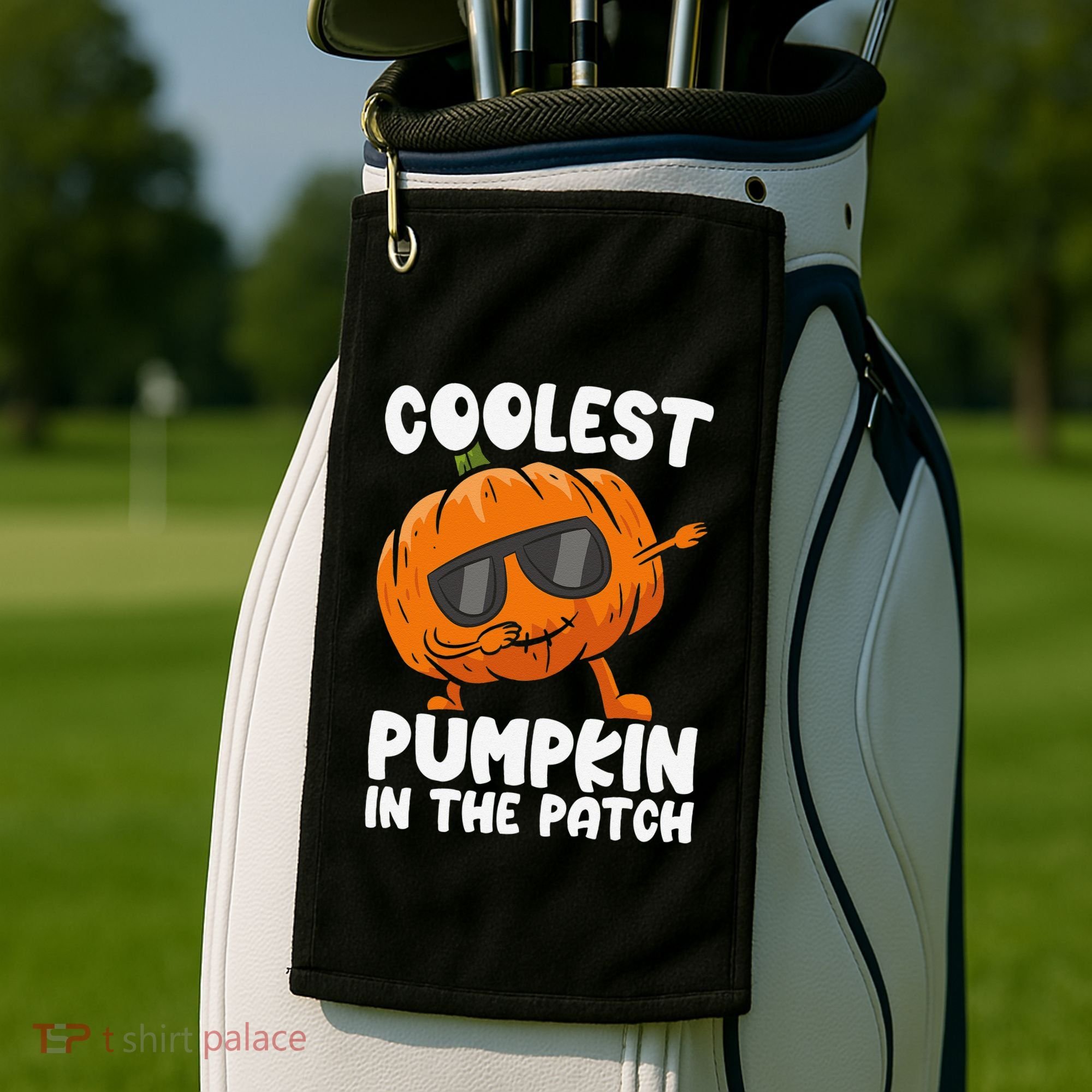 Coolest Pumpkin In The Patch Dabbing Halloween Golf Towel