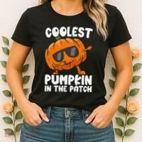 Coolest Pumpkin In The Patch Dabbing Halloween Women's T-Shirt thumb 2