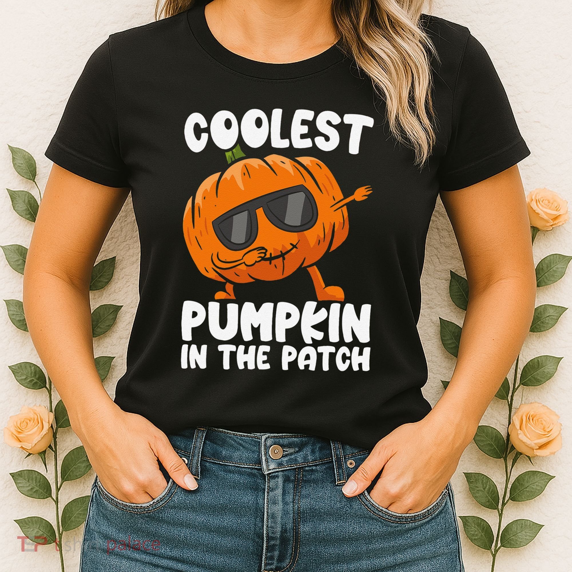 Coolest Pumpkin In The Patch Dabbing Halloween Women's T-Shirt