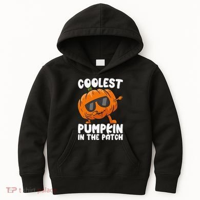 Coolest Pumpkin In The Patch Dabbing Halloween Kids Hoodie