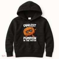 Coolest Pumpkin In The Patch Dabbing Halloween Kids Hoodie thumb 0