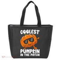 Coolest Pumpkin In The Patch Dabbing Halloween Tote Bag thumb 0